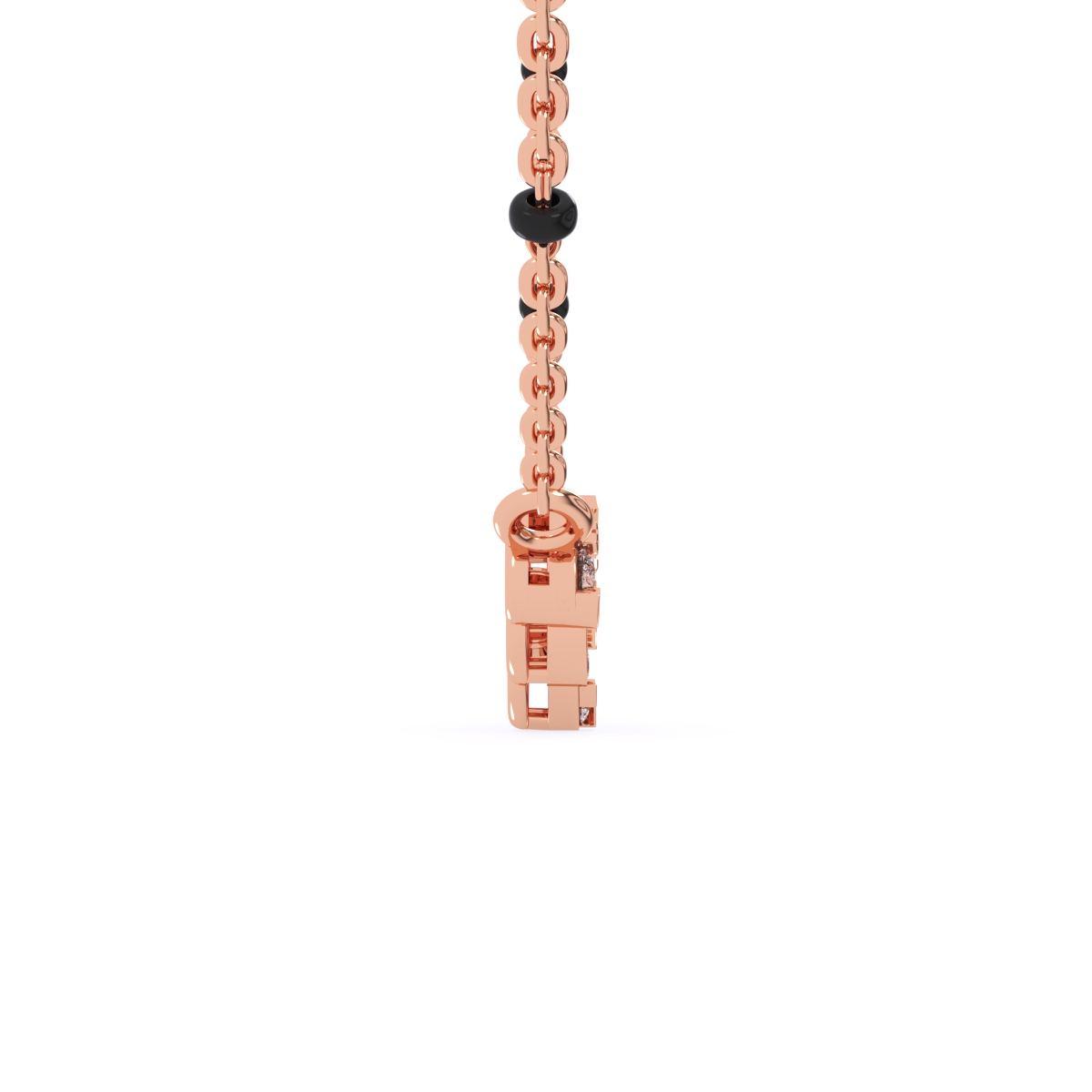 Antique Pear Shaped Round Diamond Mangalsutra